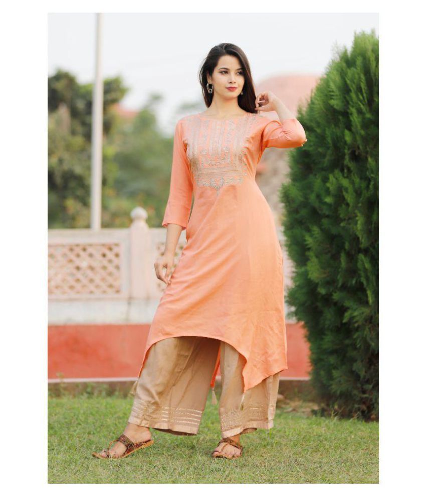 snapdeal kurti plazo set