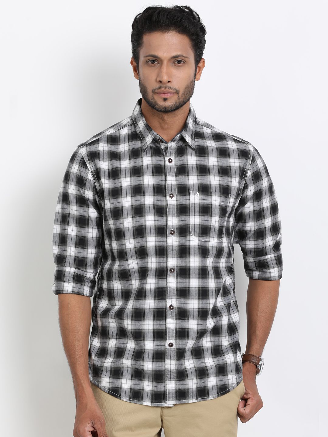 Indian Terrain 100 Percent Cotton Shirt Buy Indian Terrain 100