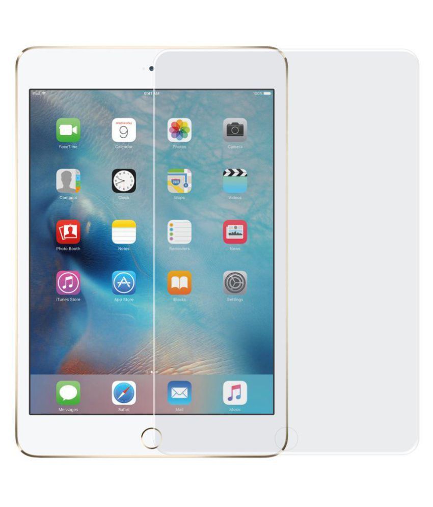 Apple ipad Mini 4 Tempered Glass Screen Guard by Wildfab Unbreakable Flexible Glass Guard