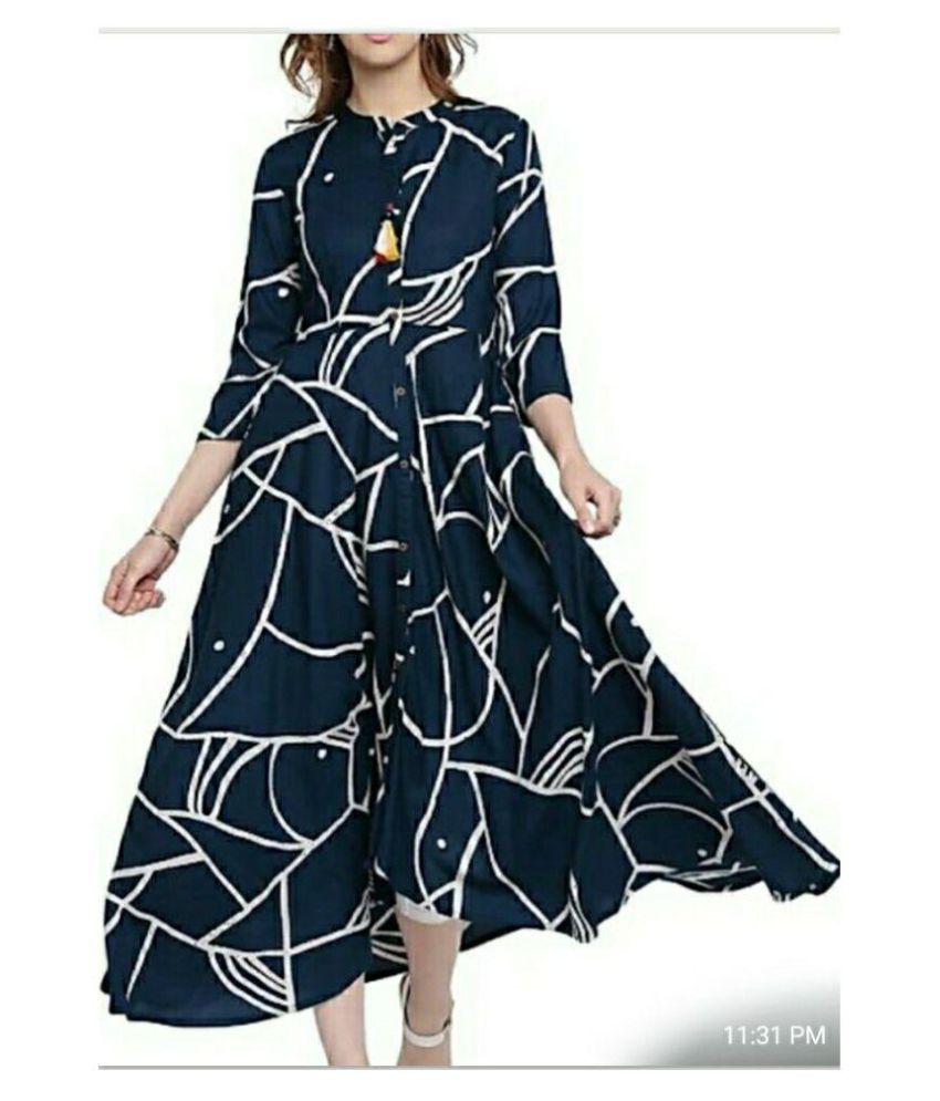 rayon frock kurti