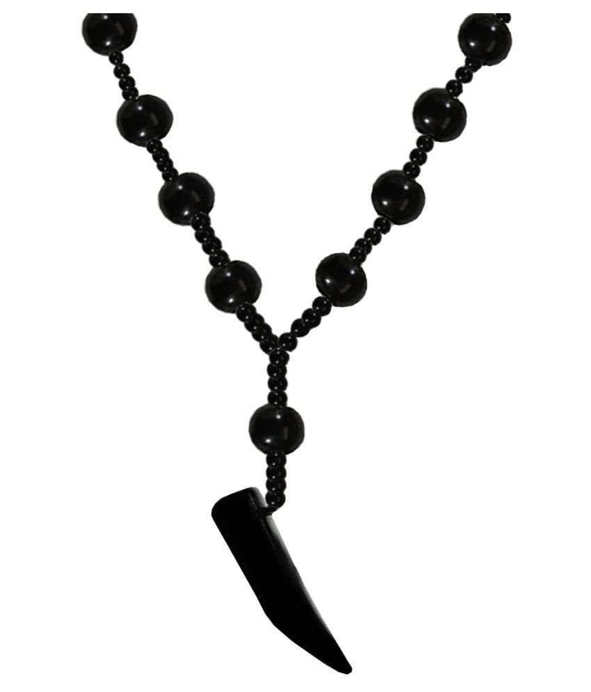 Black Onyx Beads Elephant tusk Pendant: Buy Black Onyx Beads Elephant ...