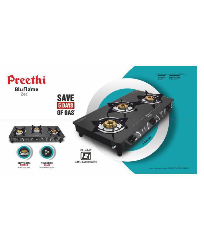 preethi zeal gas stove