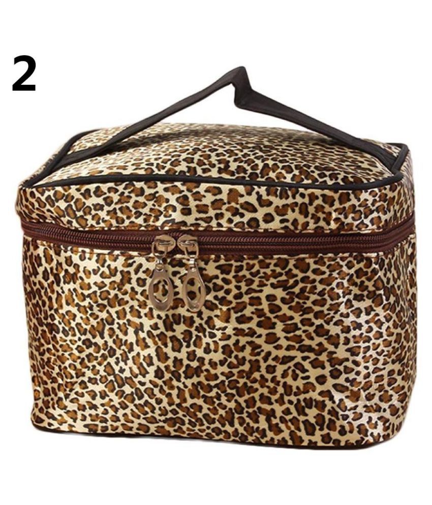 Leopard Print Makeup Bag Cheetah Toiletry Travel Cosmetic Bag | Leopard  Print Makeup Bag Cheetah Toiletry Travel Cosmetic Bag 