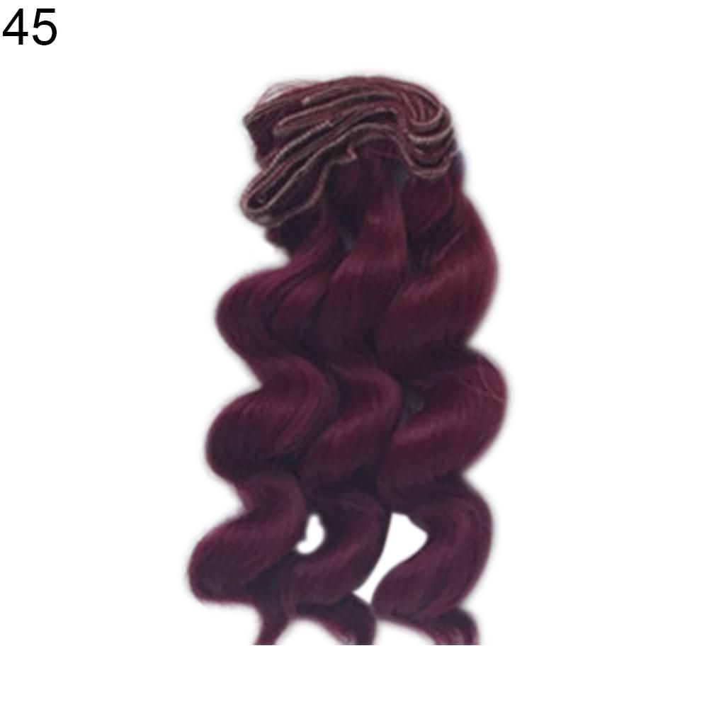 Fashion 15cm Long Artificial Curly Hair Doll Wig Bjd Diy