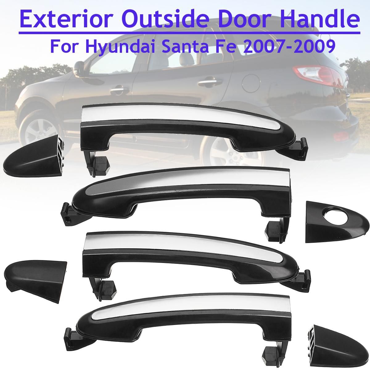 Buy New Abs Chrome Front Rear Left Right Exterior Door Handle