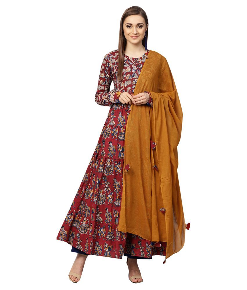 full sleeve cotton anarkali