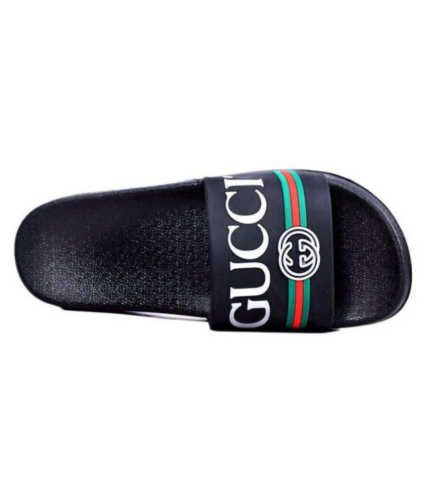 Gucci Black Thong Flip Flop Price in 