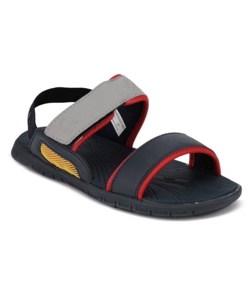 united colors of benetton men's leather sandals and floaters