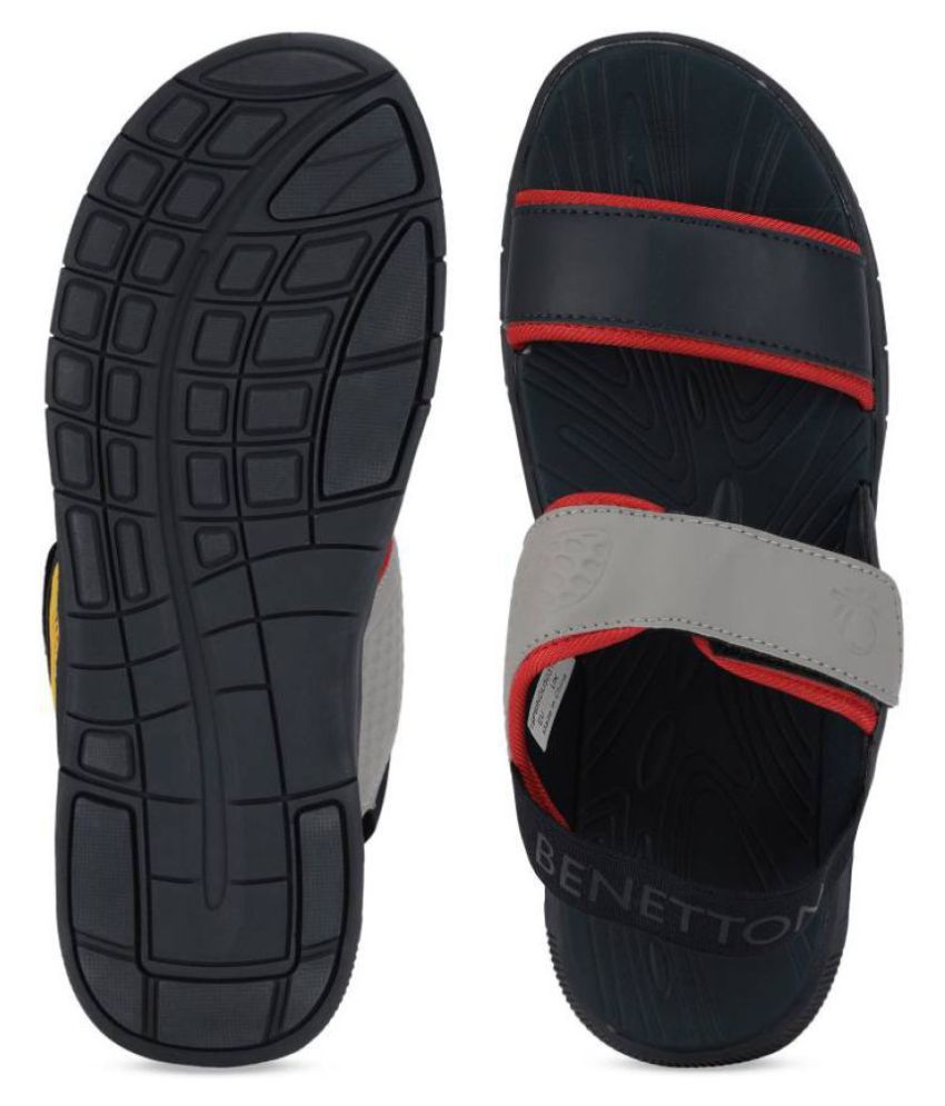 united colors of benetton men's leather sandals and floaters