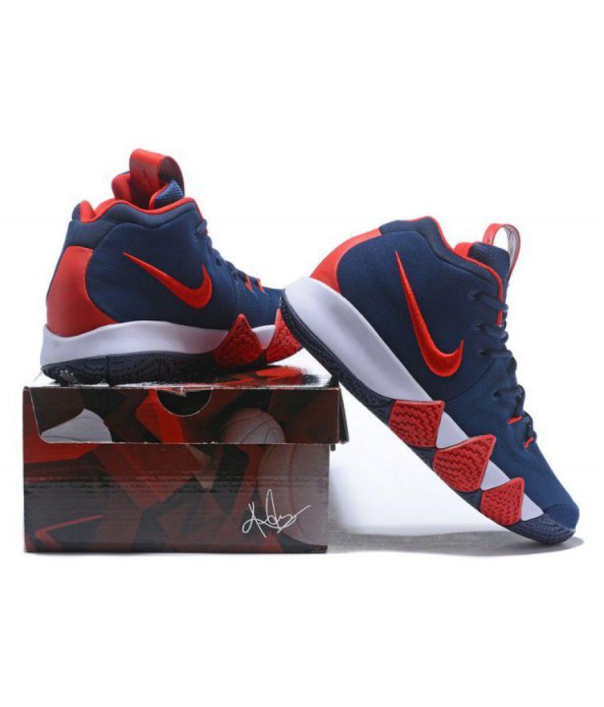 kyrie 4 navy and white