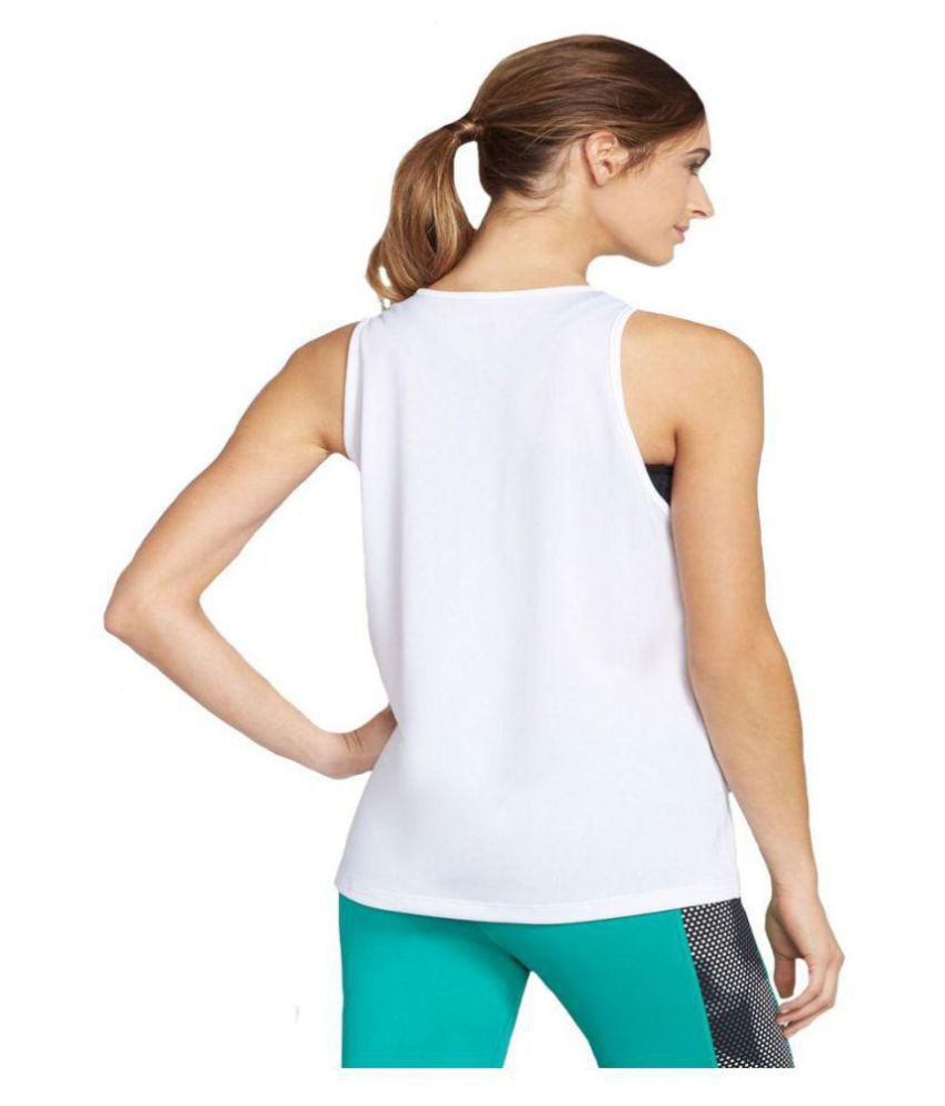 aarmy fit Polyester Tank Tops - White - Buy aarmy fit Polyester Tank ...
