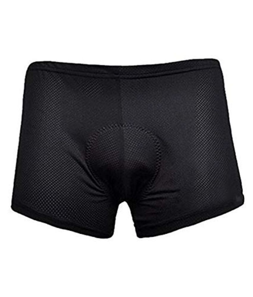 Jern Black Polyester Lycra Cycling Shorts - Buy Jern Black Polyester ...
