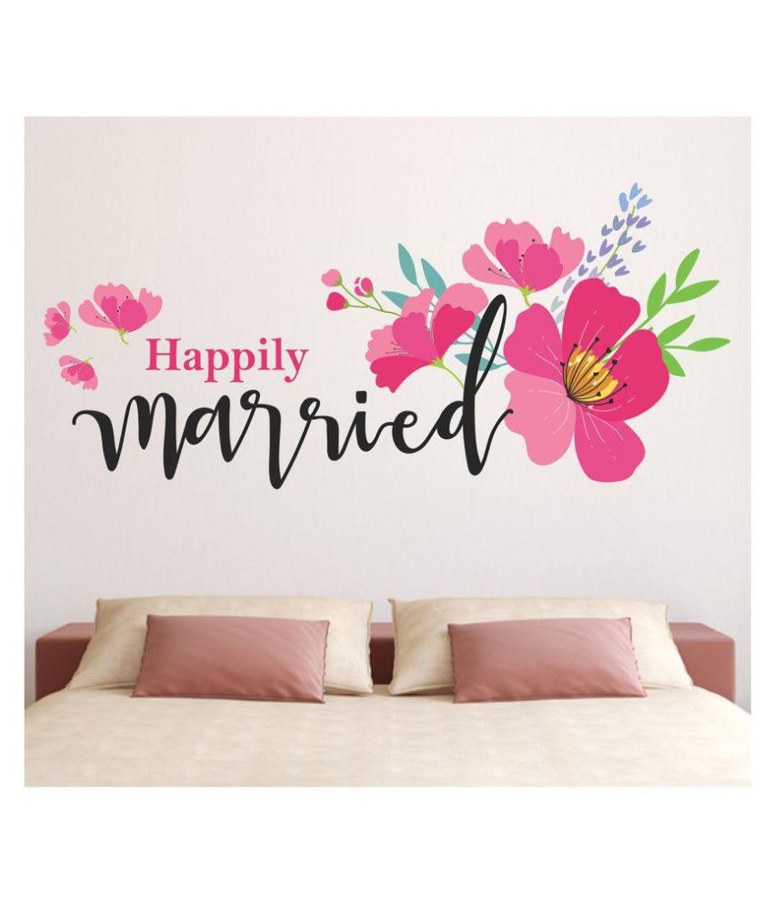     			Wallzone Happily Married Nature Sticker ( 45 x 85 cms )