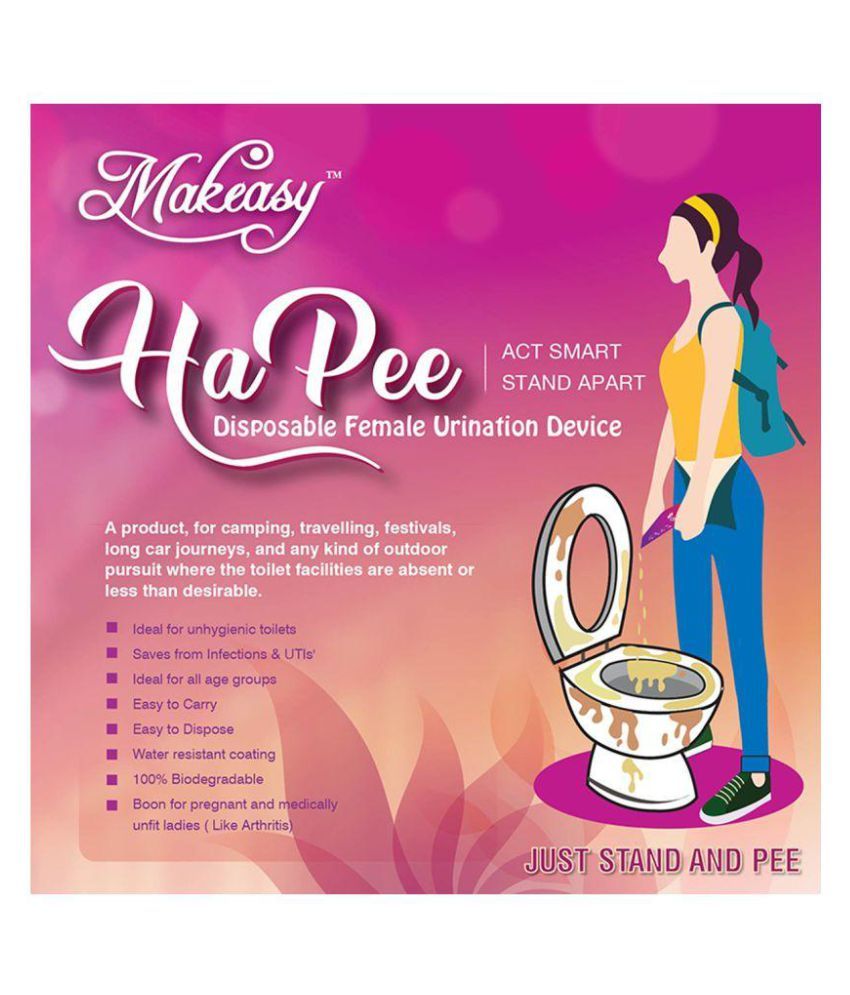 Makeasy Hapee Disposable 10 Intimate Female Urination Device Pack Of 10 Buy Makeasy Hapee 4548