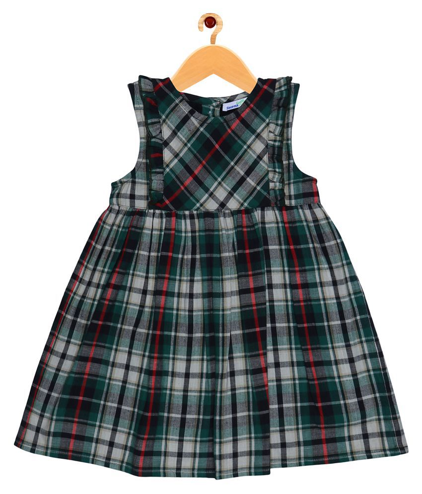 ShopperTree Multi checkerd Dress For girls. - Buy ShopperTree Multi ...