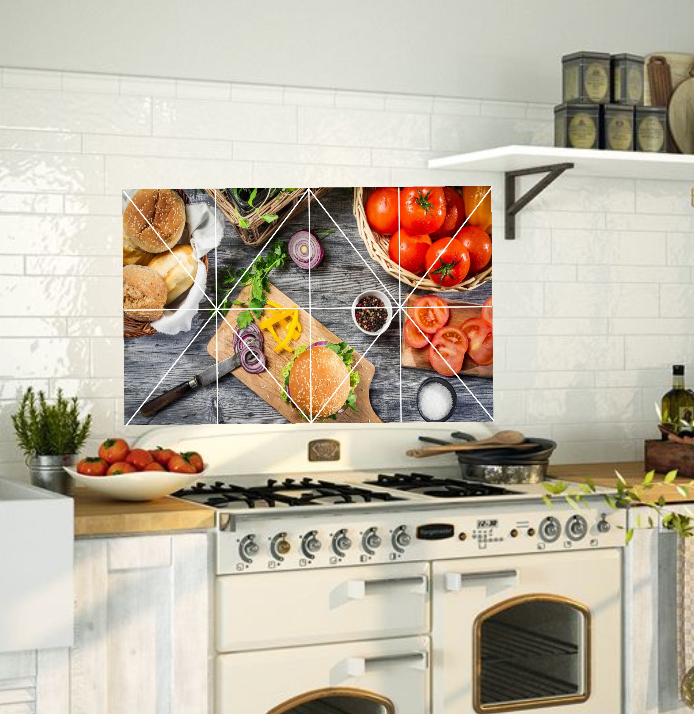 Buy Creatick Studio Waterproof Kitchen Wallpaper/Wall Sticker Fruit &  Vegetables Sticker ( 60 x 91 cms ) Online at Best Price in India - Snapdeal