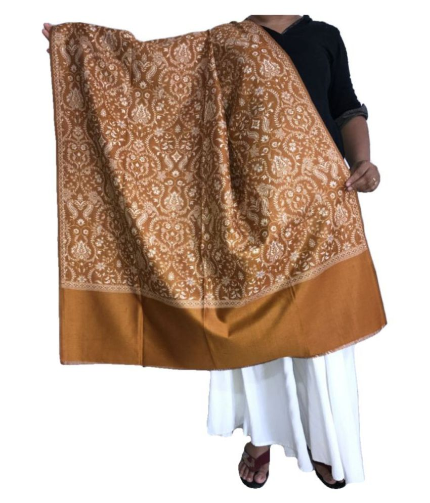 gold pashmina shawl