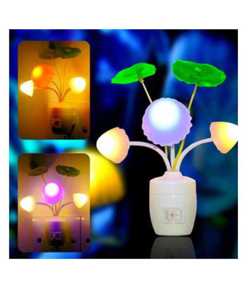 Rock Lighting On Off Mushroom Color Changing Wall Lamp Night Multi Pack Of 1