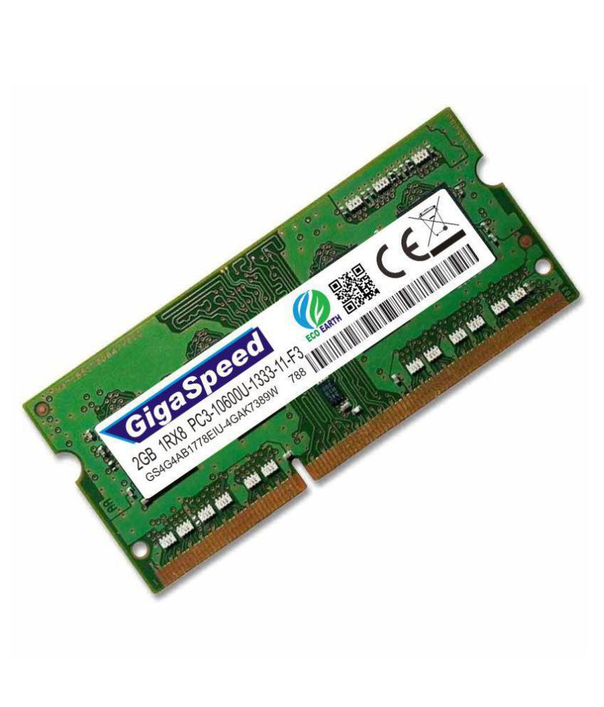 GIGASPEED 2 GB DDR3 - 1333 MHZ (PC3-10600U) 2 GB DDR3 RAM - Buy ...