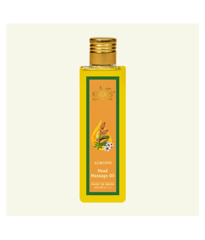 Kudos Ayurveda Almond Head Massage Oil 200 ml Buy Kudos Ayurveda