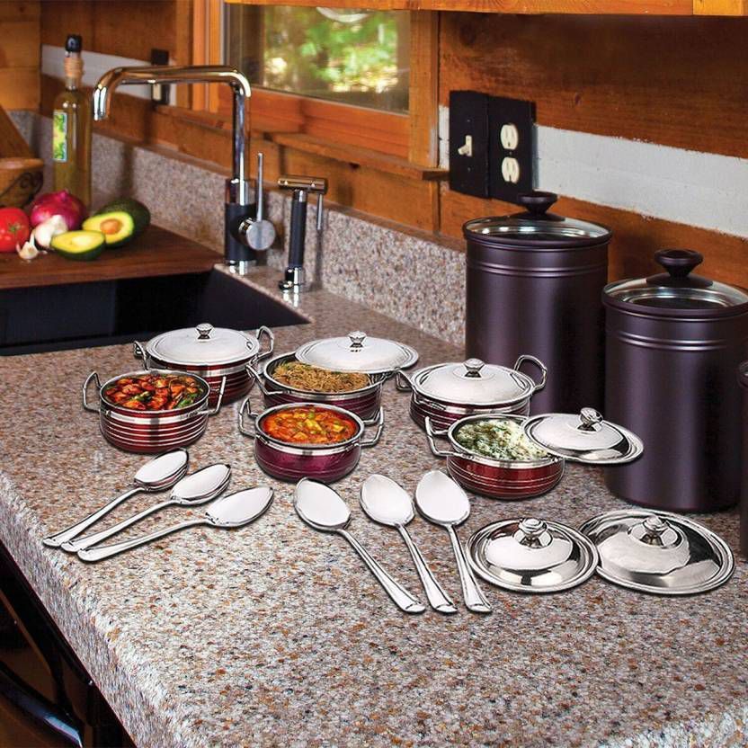 BMS Lifestyle Kitchen Essentials 18 Piece Cookware Set Buy Online at