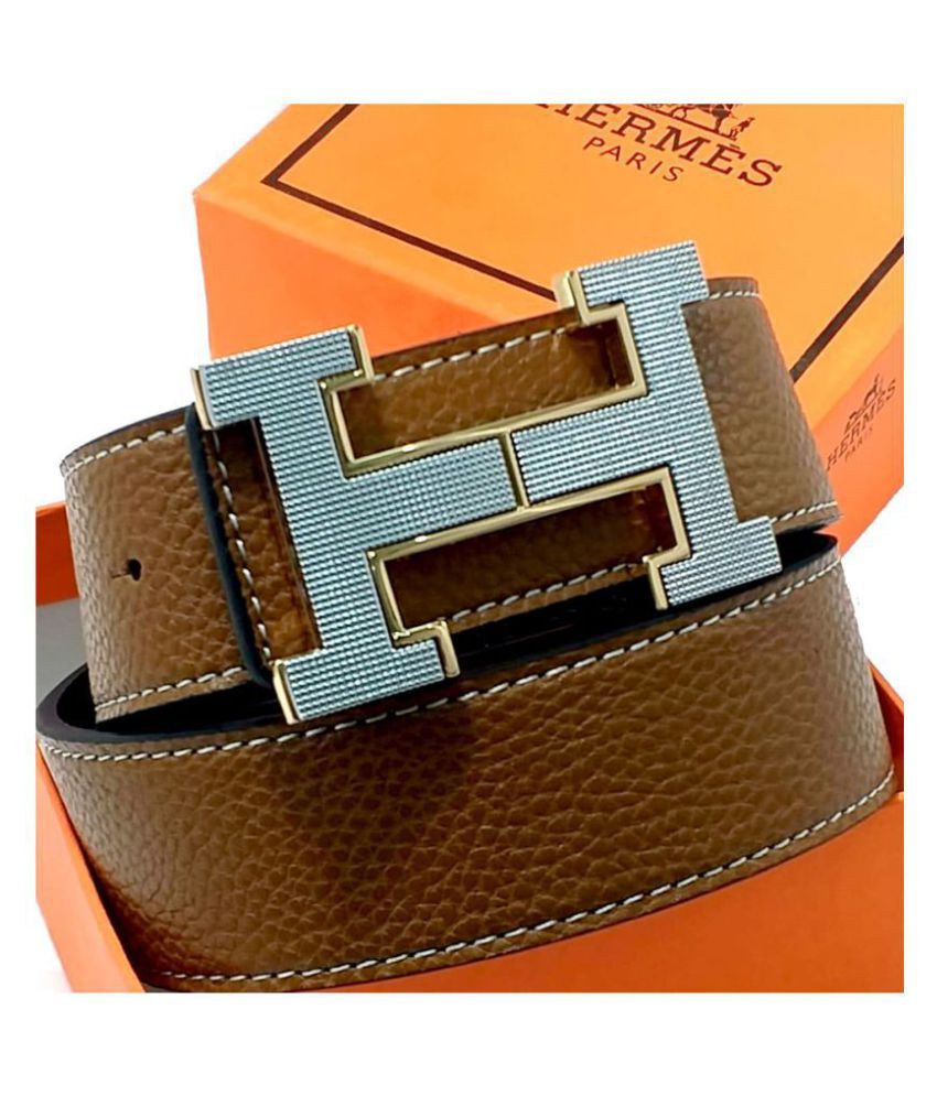 Hermes Imported Tan Leather Casual Belt: Buy Online at Low Price in India - Snapdeal