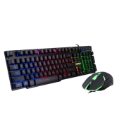 Intex Gaming KB & Mouse Combo-400 Black USB Wired Desktop Keyboard