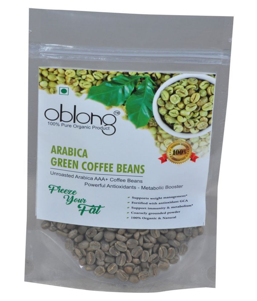 Oblong Premium Quality Green Coffee Beans 200 gm Fat Burner Beans