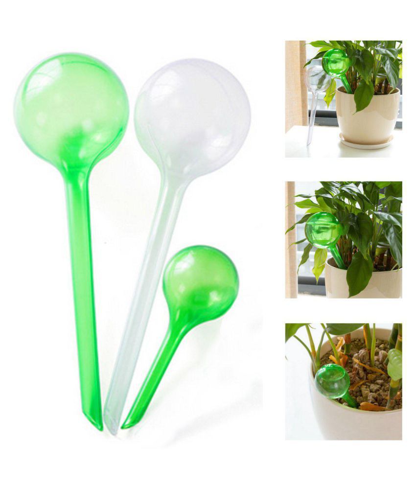 10x Self Watering Plant Bulb Plastic Water Feeder Globe Indoor Outdoor Automatic 