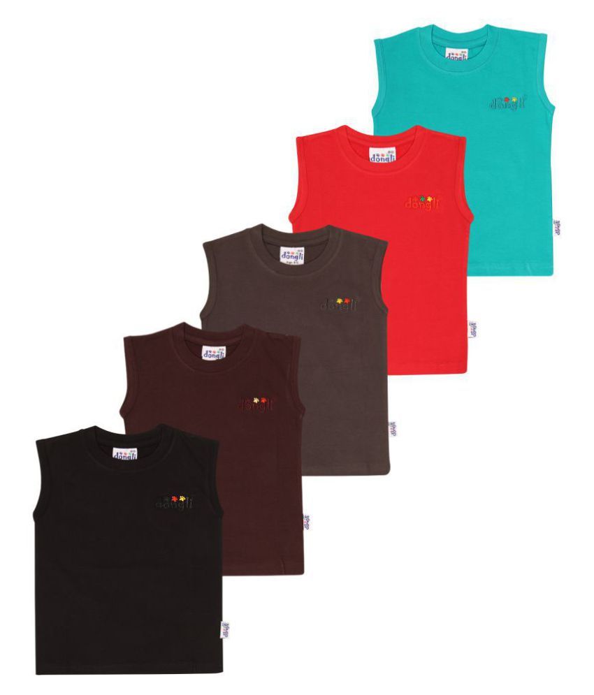 Baby Boy Vest 9-12 Months Bambini Baby 3-Pack Sleeveless Onesies