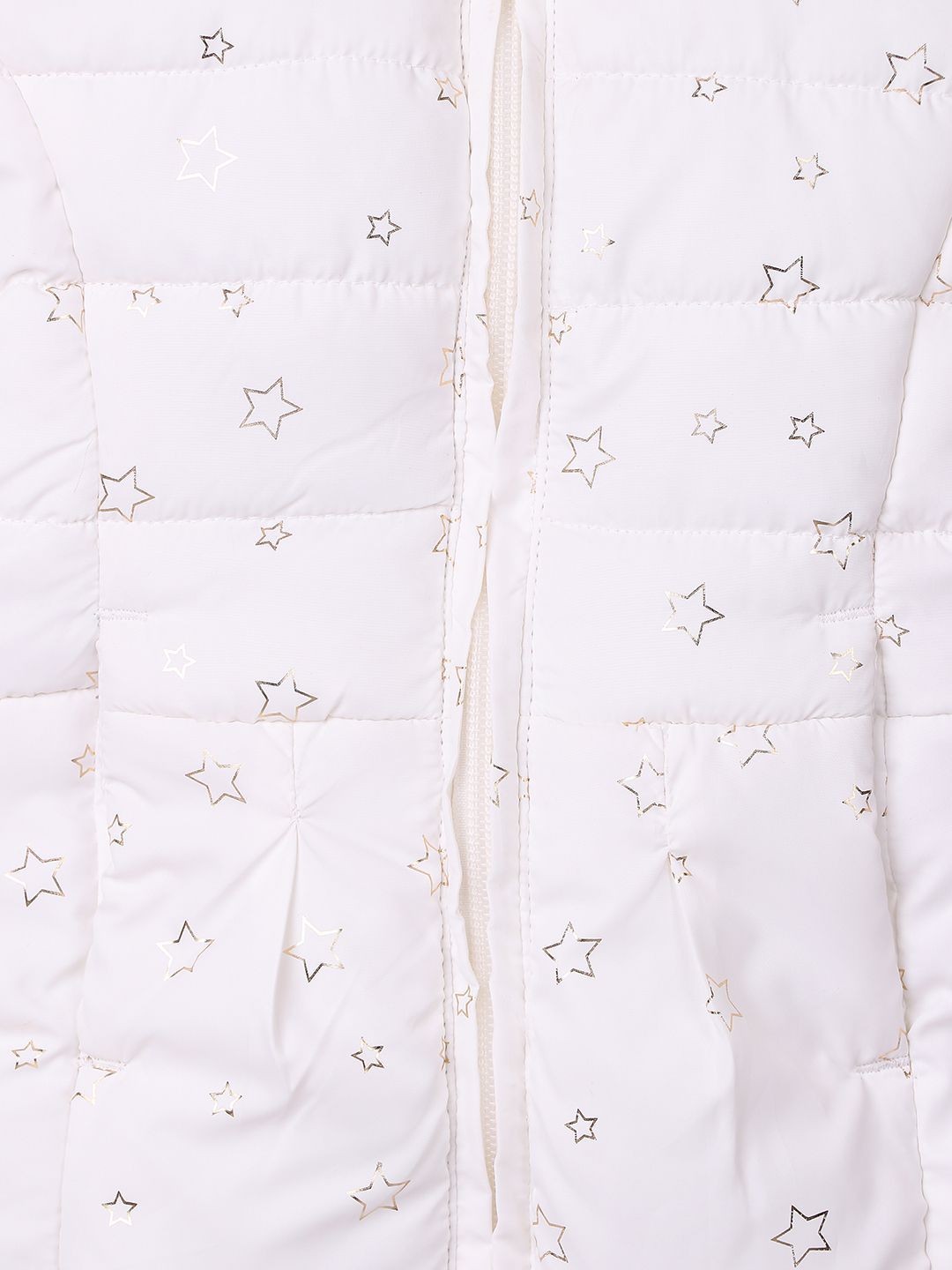 Gold Star Print Puffer Jacket White 1-2Y - Buy Gold Star Print Puffer ...