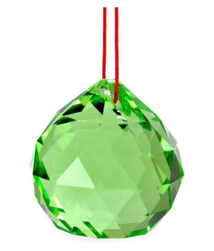     			MTV Green Glass Green Fengshui Hanging Crystal Ball