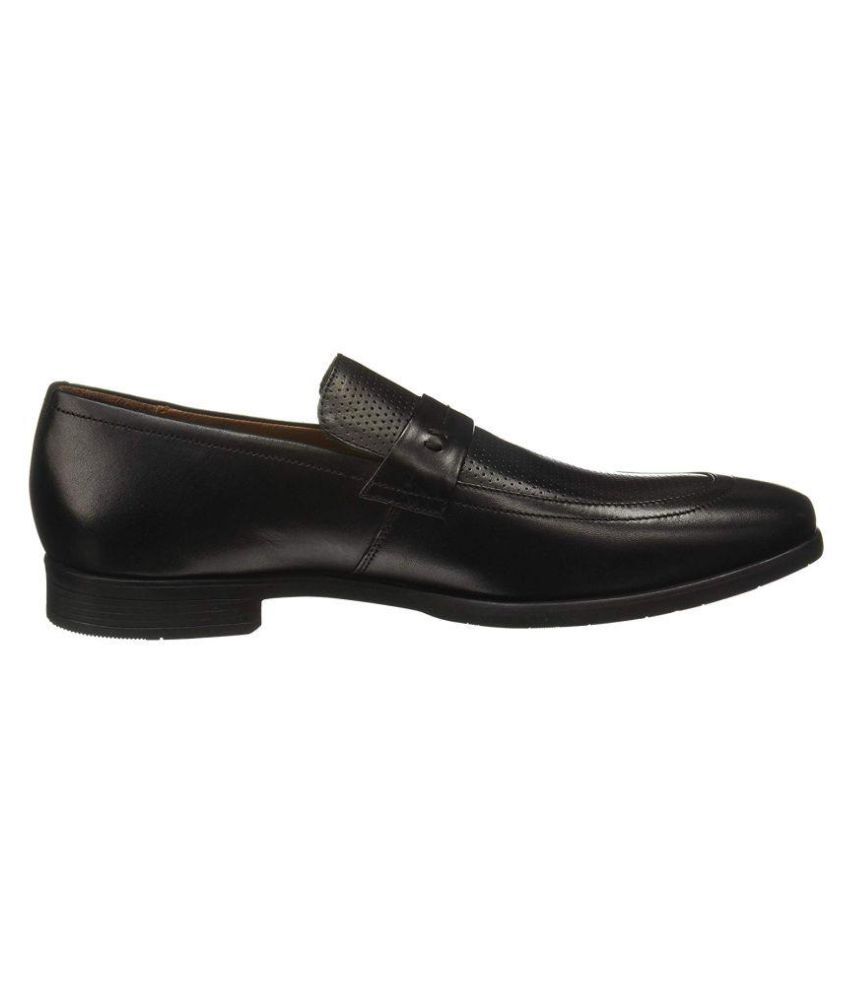 Van Heusen Oxfords Genuine Leather Black Formal Shoes Price in India ...