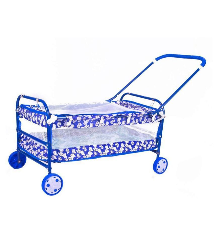 Avani New born Baby Cradle Cot Cum Stroller Model C3 Blue Buy Avani
