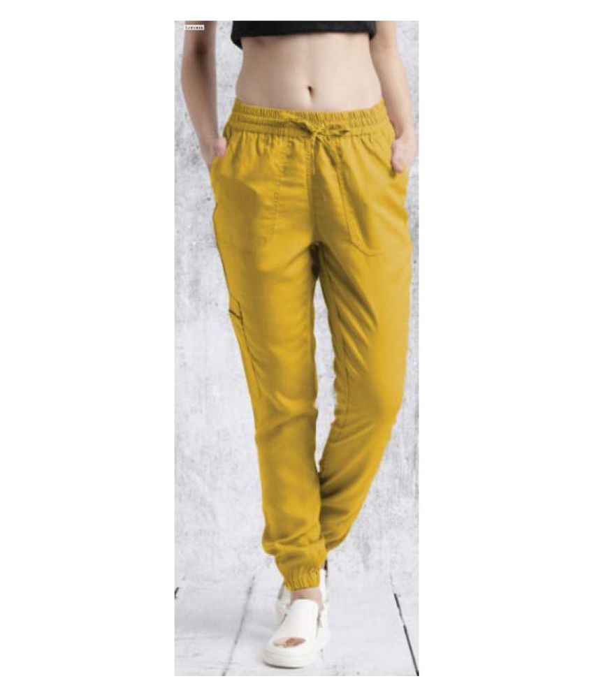 women's rayon joggers