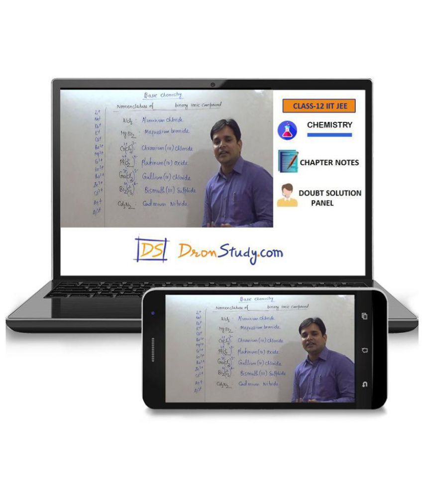     			DronStudy Class 12 IIT-JEE Chemistry Video Lecture Course in Hindi Pen Drive