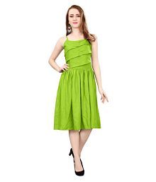 Camo Tea Length Dress