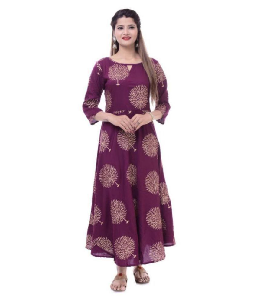 rayon frock kurti design