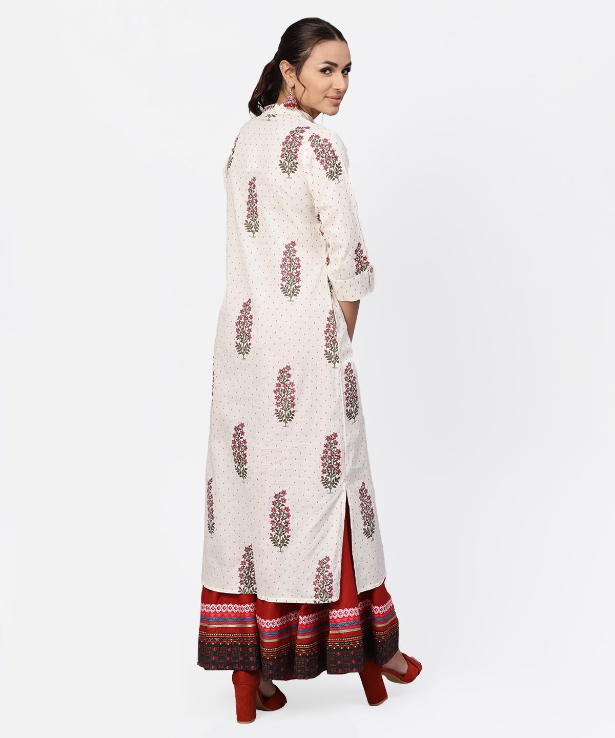 off white color kurti