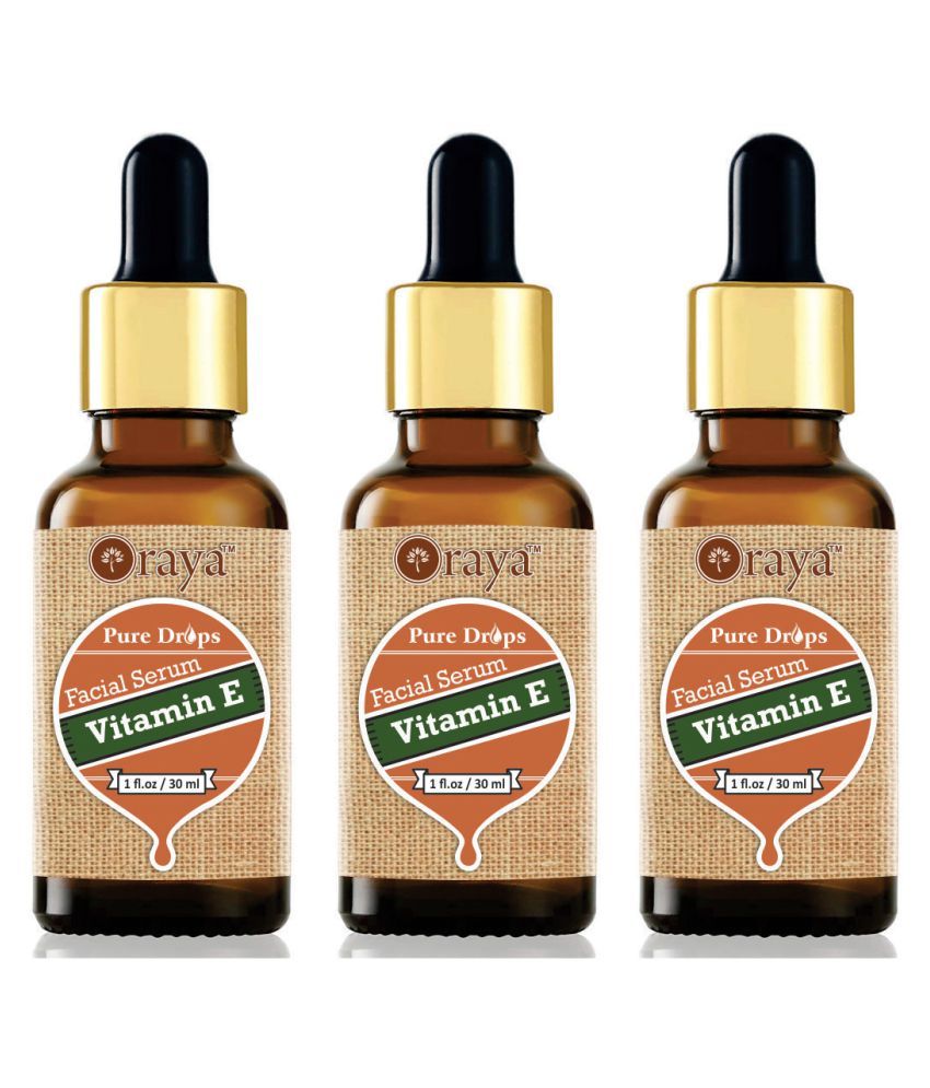     			ORAYA Vitamin E Serum - Skin Whitening or For Men & Women Face Serum SPF 30 90 ml Pack of 3