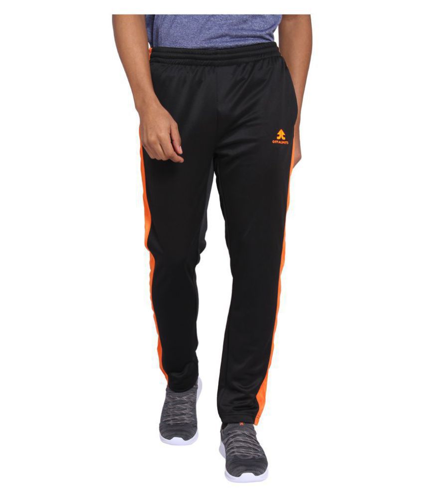     			OFF LIMITS Black Polyester Trackpants