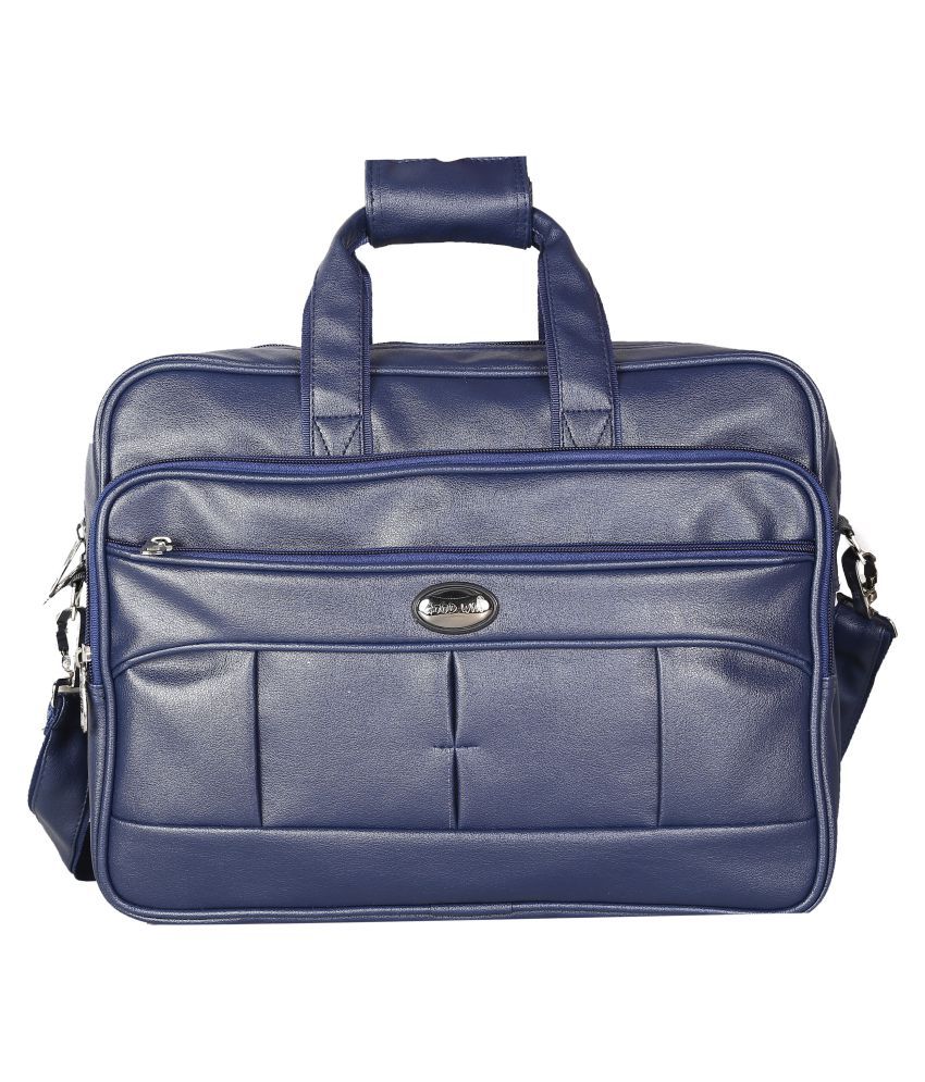     			Goodwin Blue P.U. Office Messenger Bag