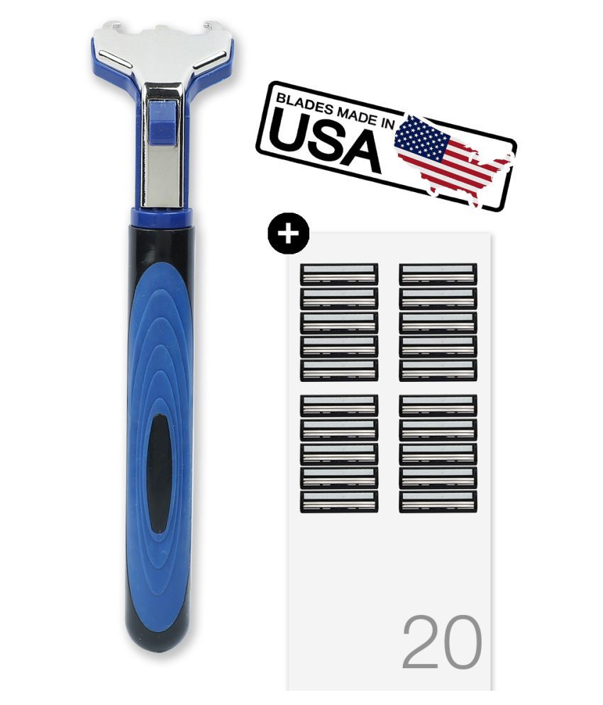 Hajamat Ace II 2 Blade Manual Shaving Razor (1 Razor + Pack of 20