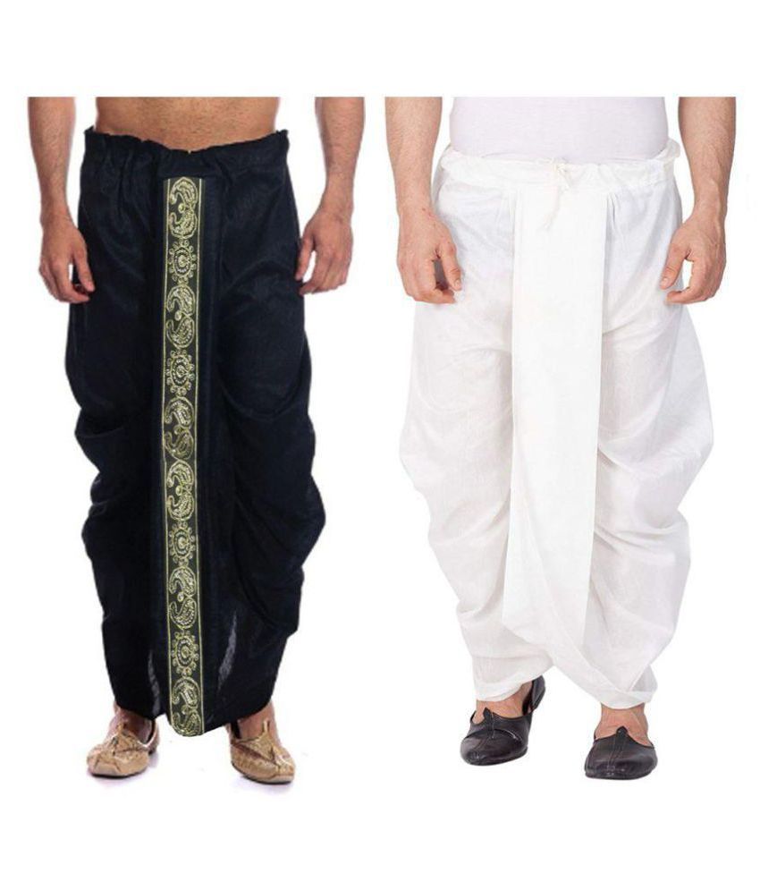 black shirt with dhoti