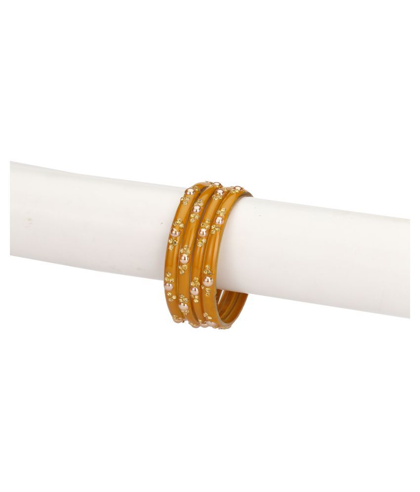     			AFAST - Yellow Bangle Set (Pack of 1)