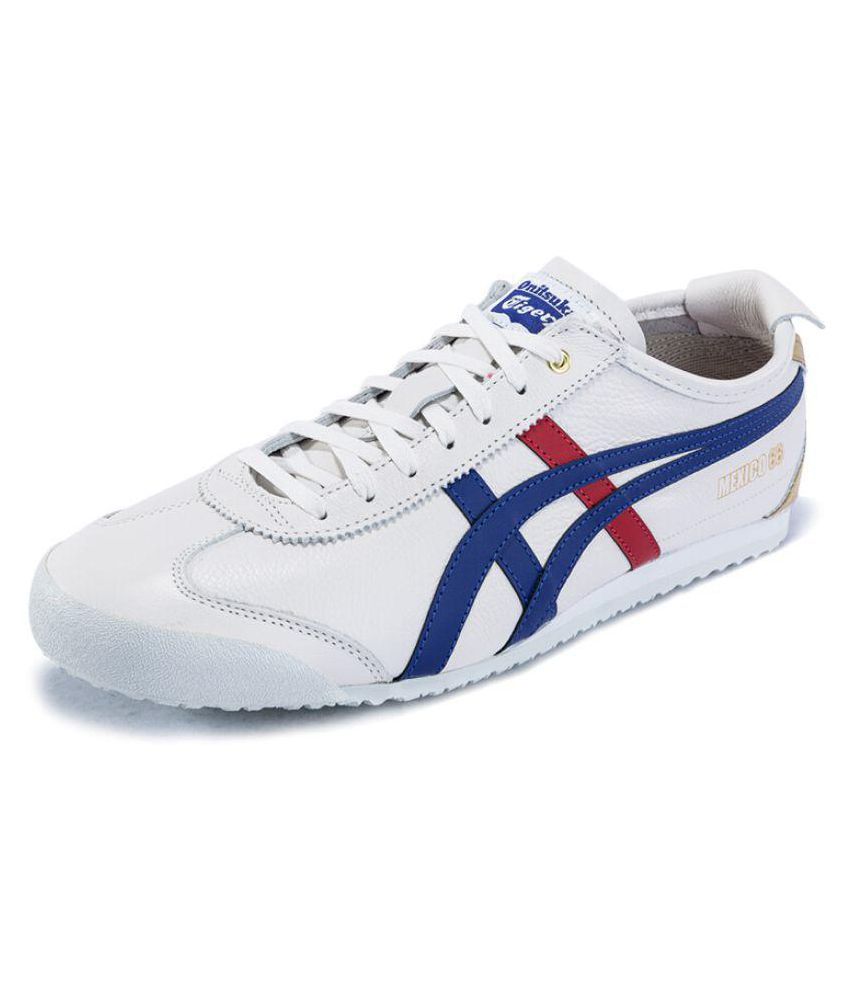 ONITSUKA TIGER Mexico 66 White-Blue Multi Color Running Shoes - Buy ...
