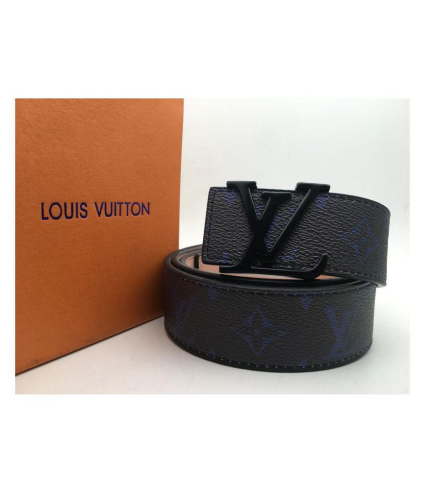 LV Belt Black Leather Casual Belt: Buy Online at Low Price in India - Snapdeal