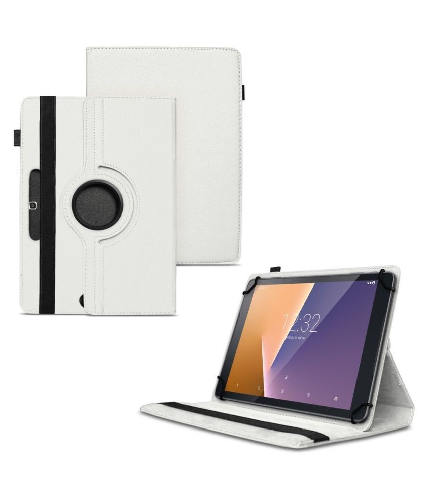 Lenovo Tab 4 8 Plus Flip Cover By Tgk White Cases Covers Online At Low Prices Snapdeal India