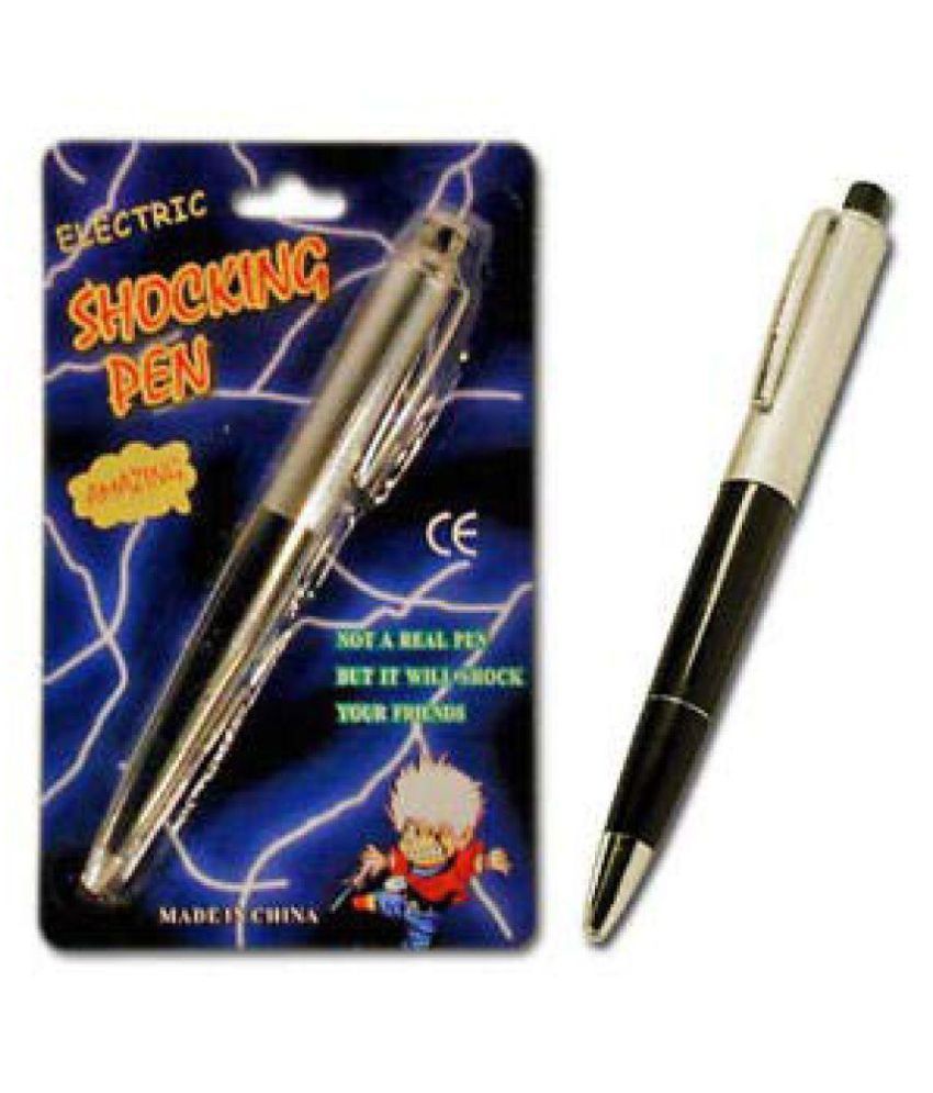 PE Electric Shock Joke Fun Wonderful Prank Safe Pen (Black) 1 Piece