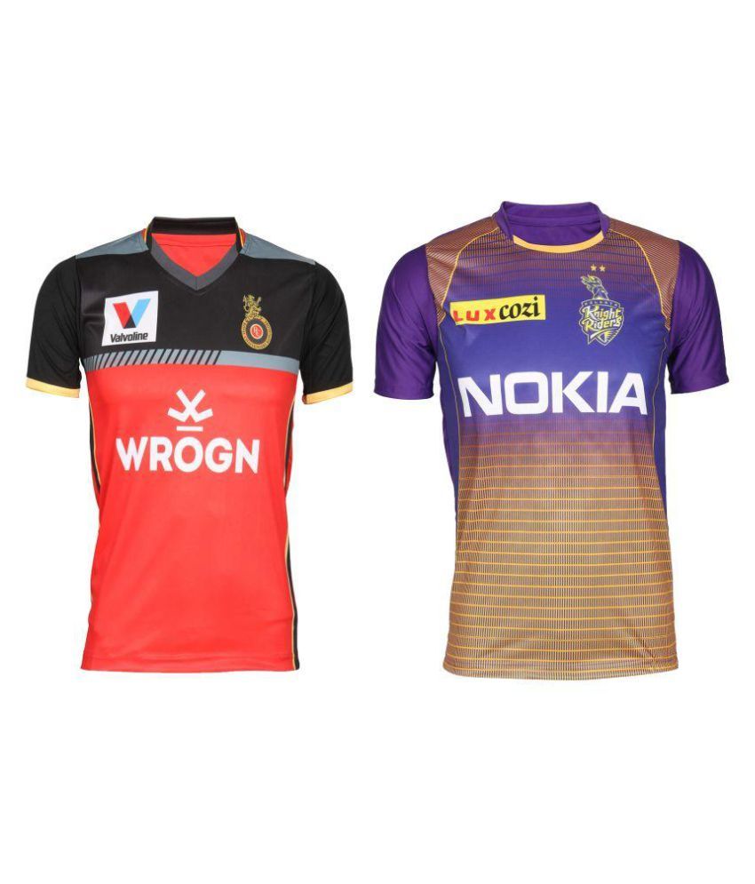 IZON mens ipl tshirt rcb \u0026 kkr: Buy 